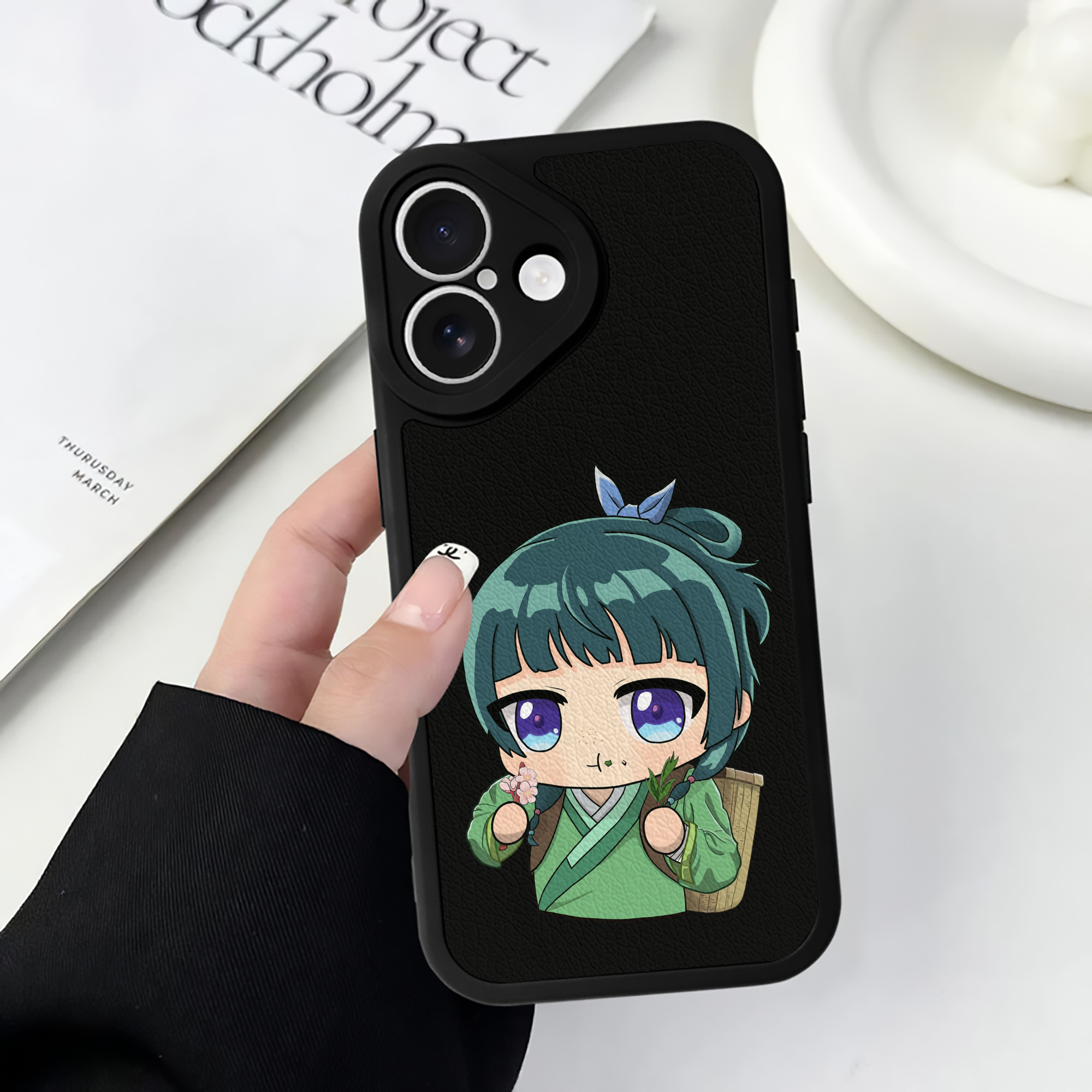 薬屋のひとりごと The Apothecary Diaries 【iPhone 16シリーズ対応】シリコンスマホケース（レザー調） 材質：シリコン